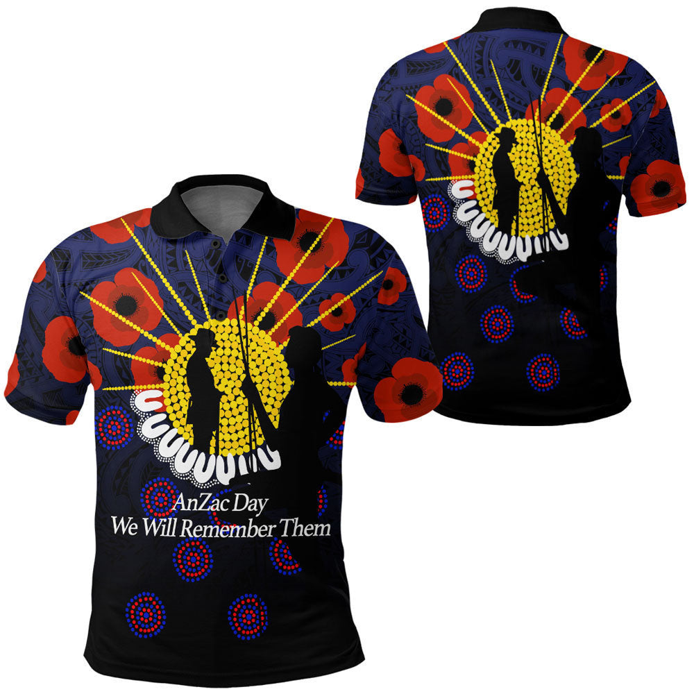 Clothing Anzac Day We Will Remember Them Polo Shirt