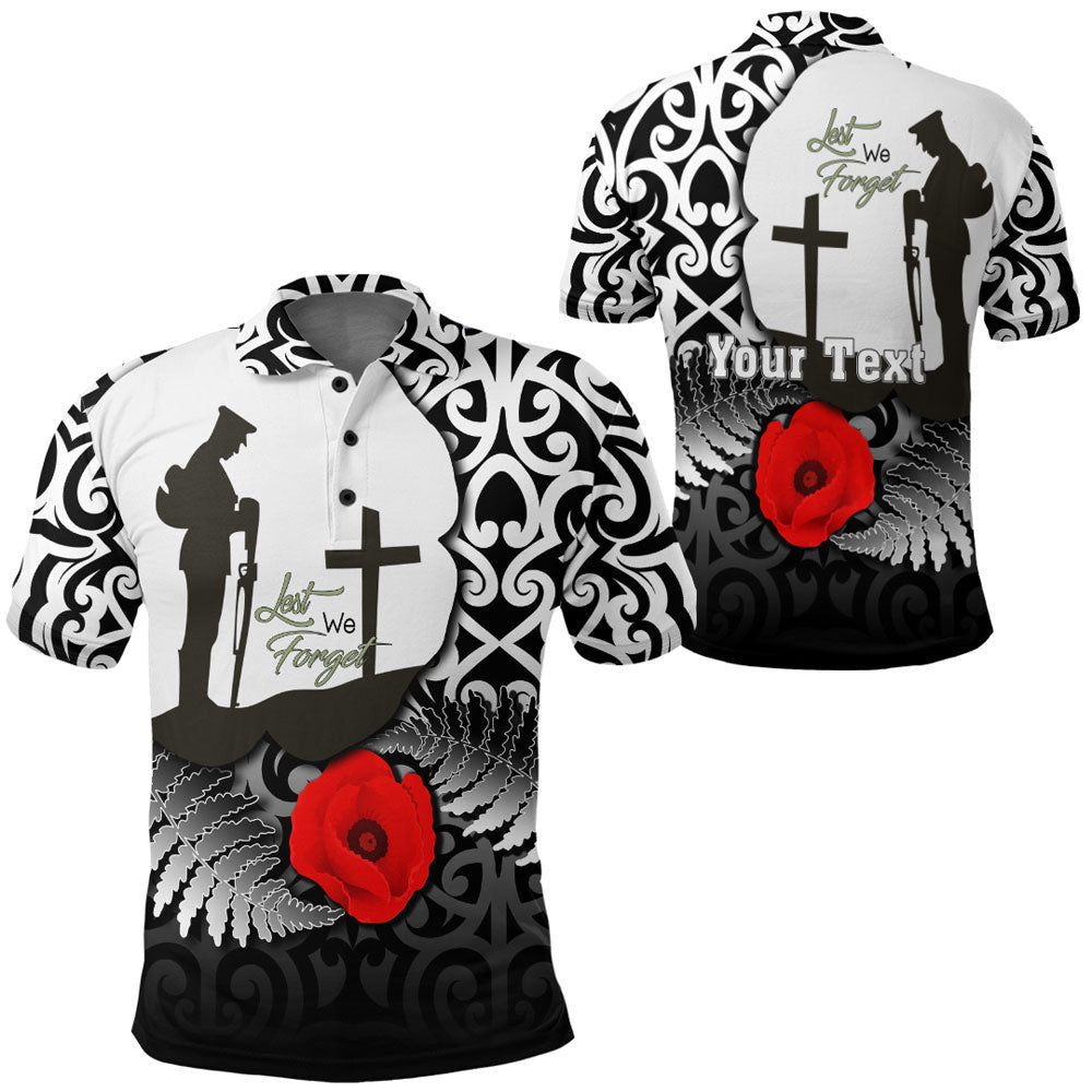 Clothing Custom Anzac Day Poppy Remembrance Polo Shirt