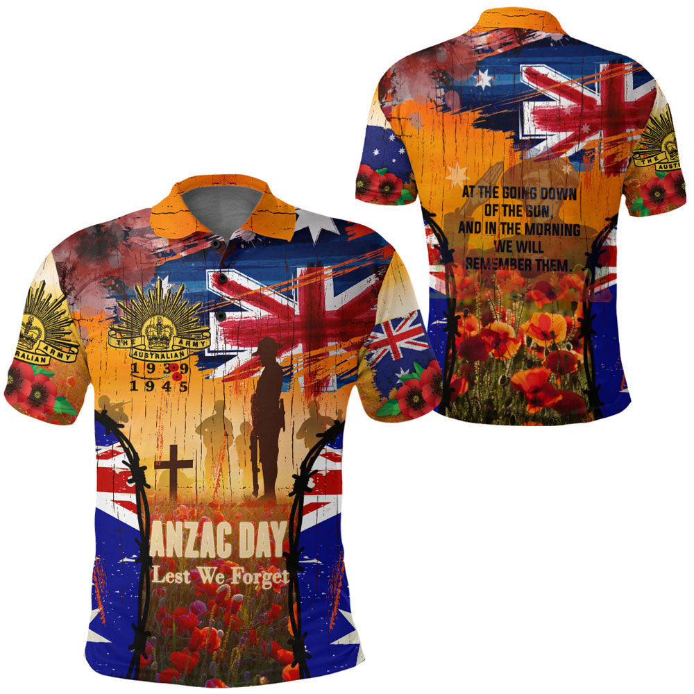 Clothing Anzac Day World War II Commemoration 39 45 Polo Shirt