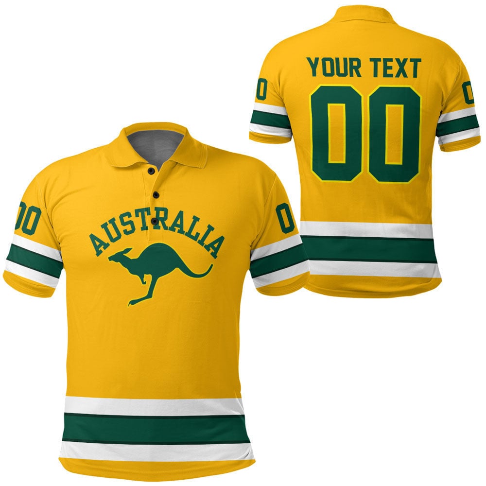 Clothing Custom Australia Hockey Style Polo Shirts