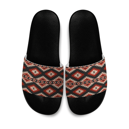 Slide Sandals Slide Sandals America Geometric Ethnic Seamless Pattern Traditional. American,Mexican Style