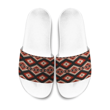Slide Sandals Slide Sandals America Geometric Ethnic Seamless Pattern Traditional. American,Mexican Style