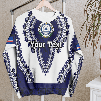 Africa Clothing Cape Verde White Version Sweatshirt Vintage African Dashiki