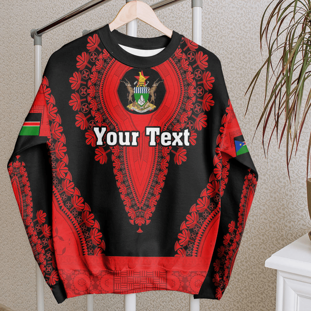 Africa Clothing Sudan Black Version Sweatshirt Vintage African Dashiki