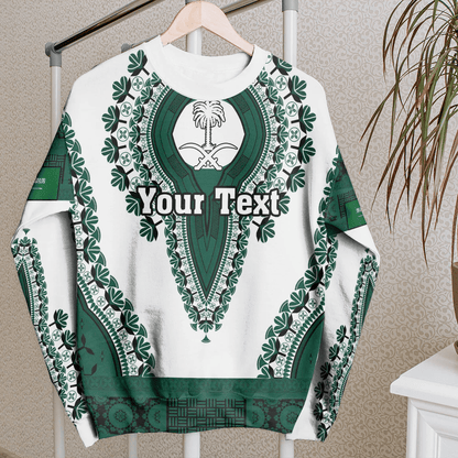 Africa Clothing Saudi Arabia White Version Sweatshirt Vintage African Dashiki