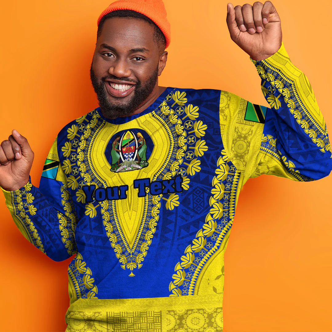 Africa Clothing Tanzania Sweatshirt Vintage African Dashiki