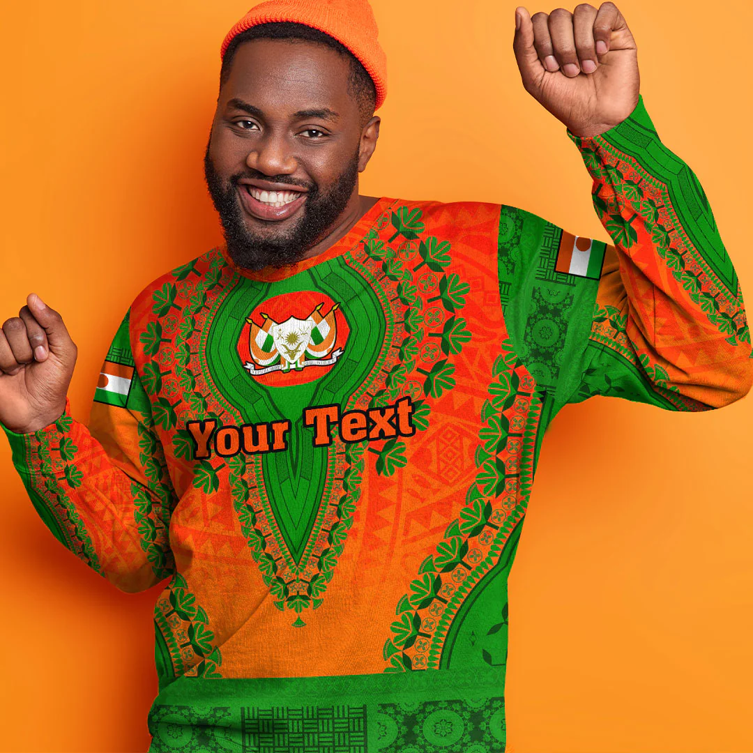 Africa Clothing Niger Sweatshirt Vintage African Dashiki