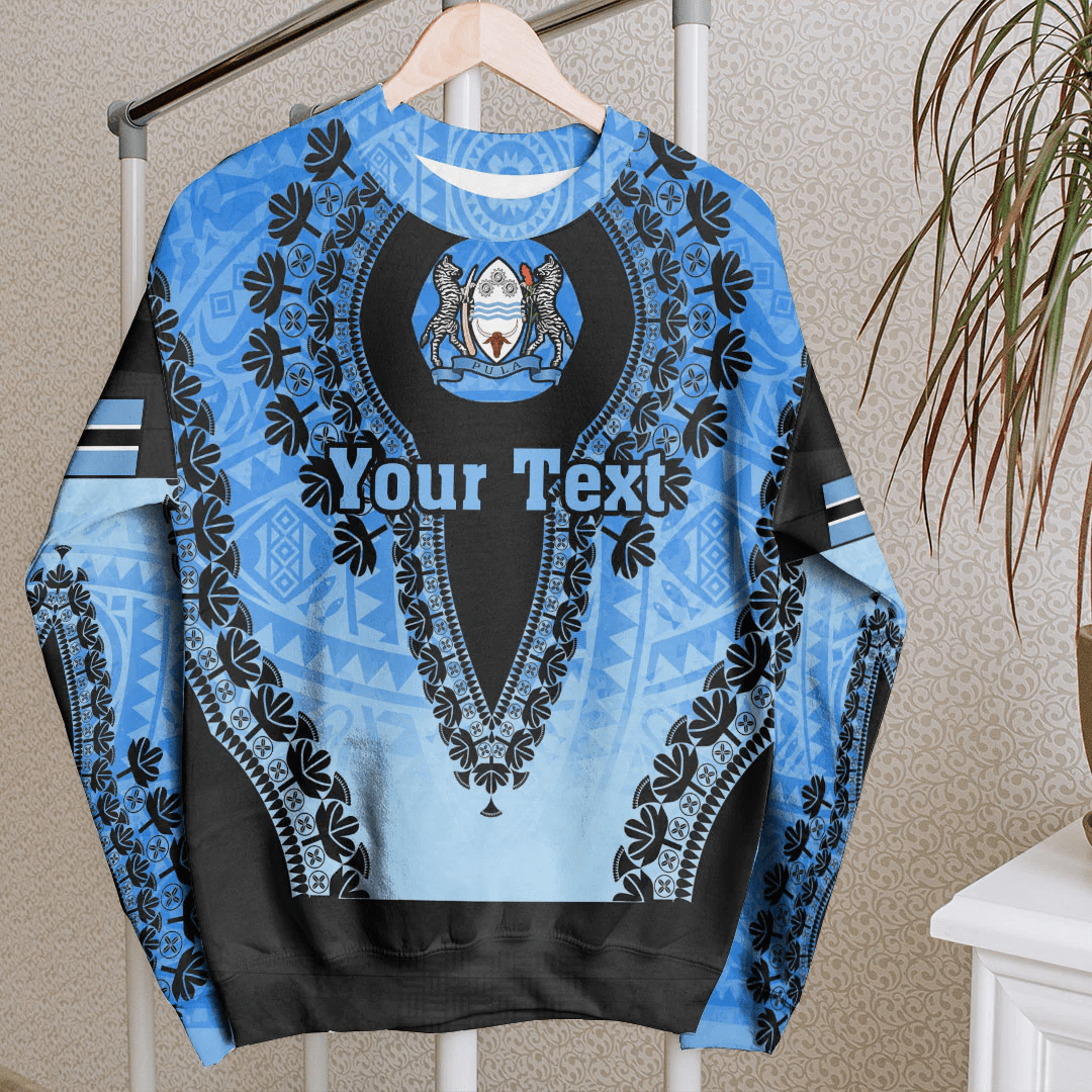 Africa Clothing Botswana Sweatshirt Vintage African Dashiki