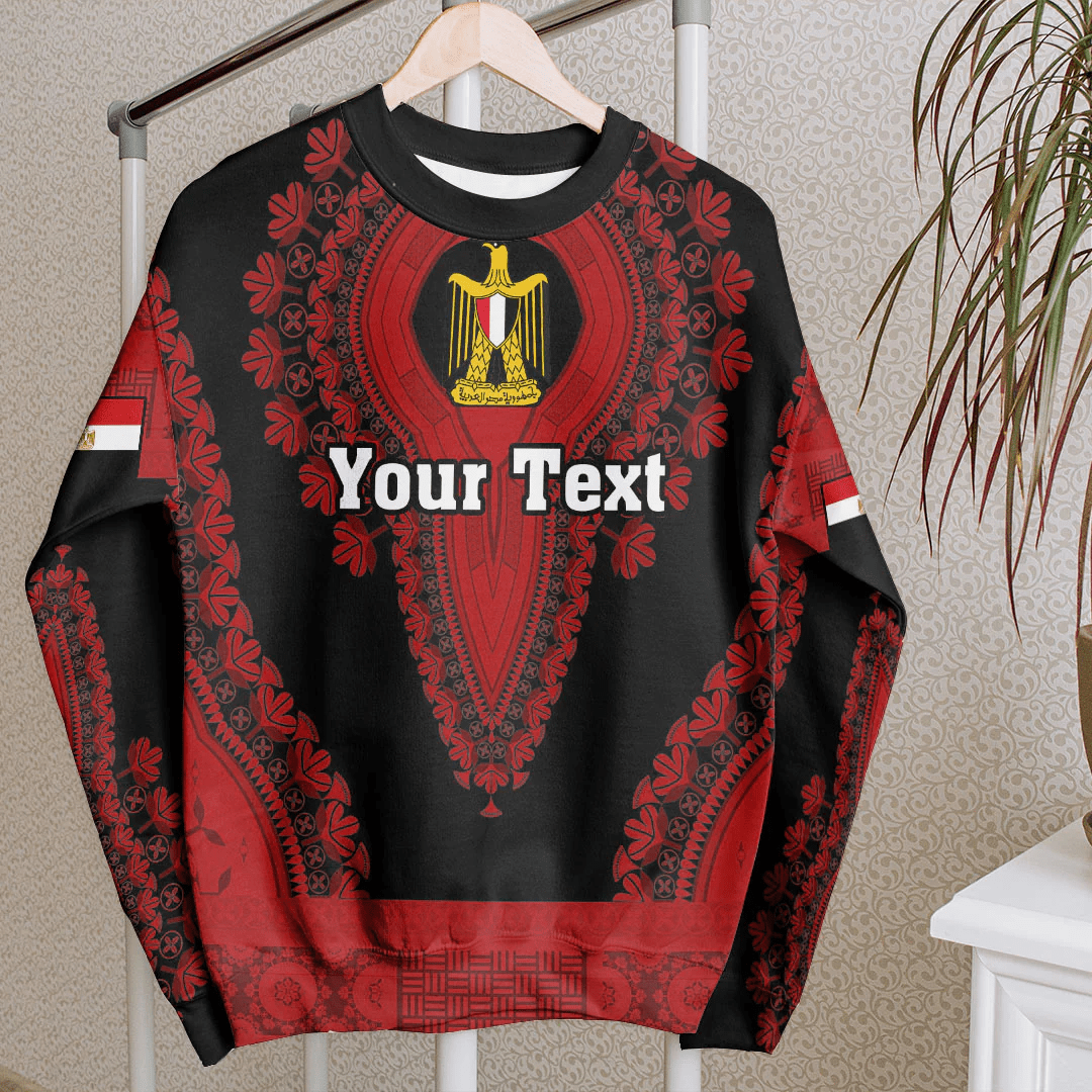 Africa Clothing Egypt Black Version Sweatshirt Vintage African Dashiki