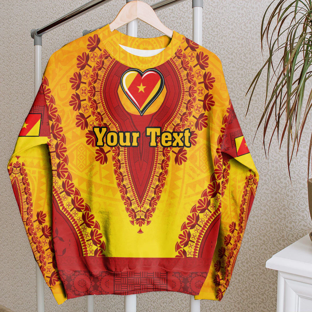 Africa Clothing Amhara Yellow Version Ethiopia National Regional State Sweatshirt Vintage African Dashiki