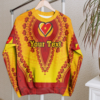 Africa Clothing Amhara Yellow Version Ethiopia National Regional State Sweatshirt Vintage African Dashiki