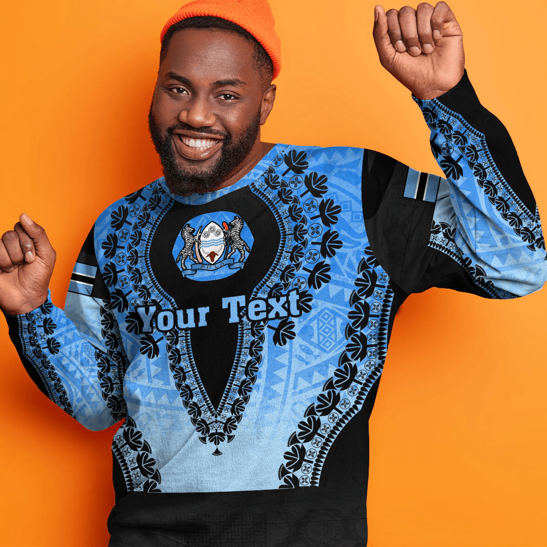 Africa Clothing Botswana Sweatshirt Vintage African Dashiki