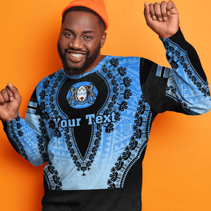 Africa Clothing Botswana Sweatshirt Vintage African Dashiki