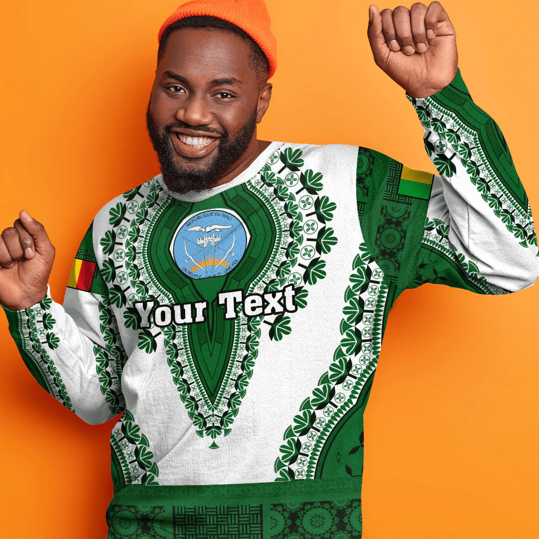 Africa Clothing Mali White Version Sweatshirt Vintage African Dashiki