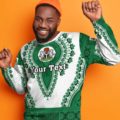 Africa Clothing Nigeria White Version Sweatshirt Vintage African Dashiki