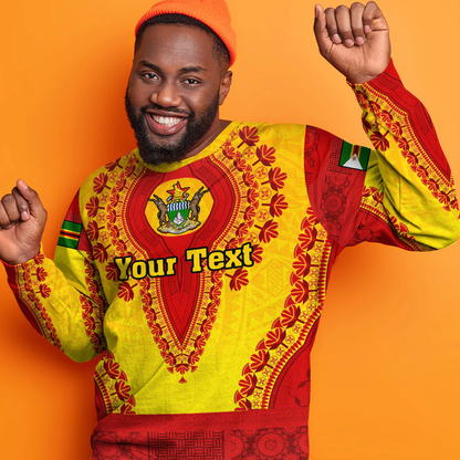 Africa Clothing Zimbabwe Sweatshirt Vintage African Dashiki