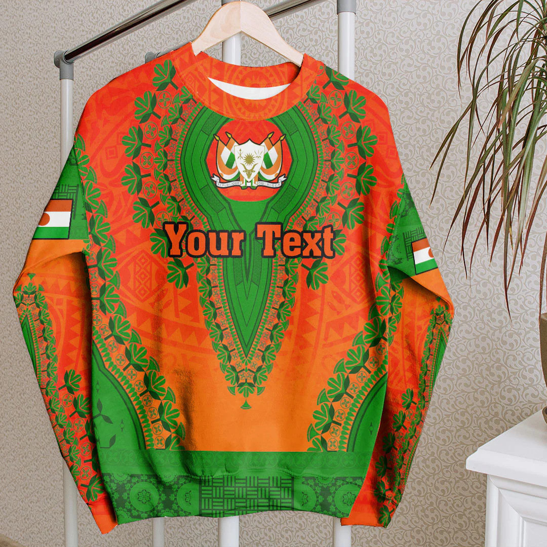 Africa Clothing Niger Sweatshirt Vintage African Dashiki