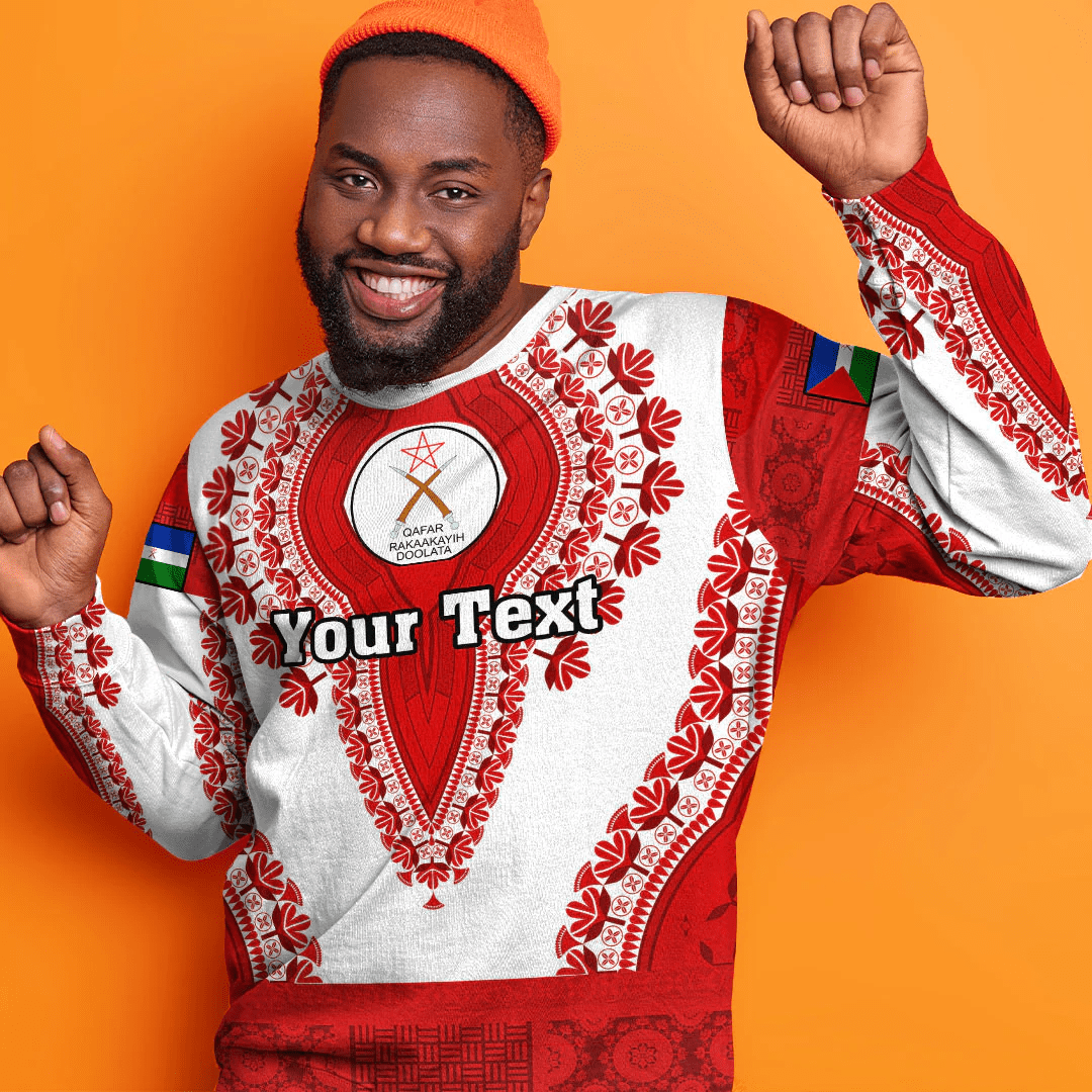 Africa Clothing Afar White Version Ethiopia National Regional State Sweatshirt Vintage African Dashiki
