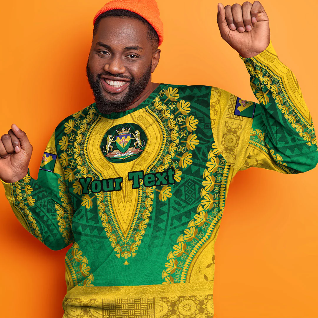 Africa Clothing Free State Region of South Africa Sweatshirt Vintage African Dashiki