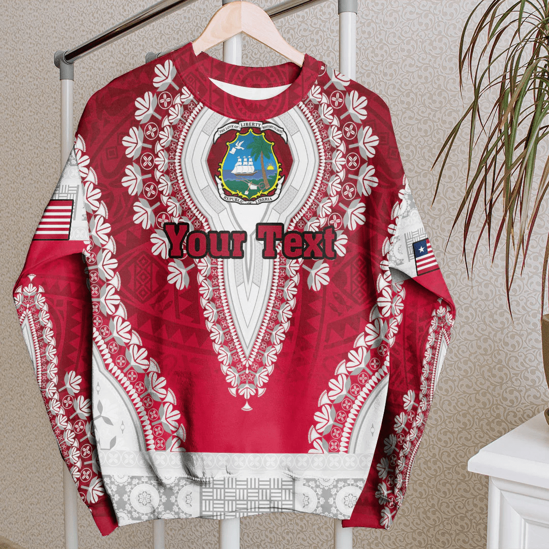 Africa Clothing Liberia Sweatshirt Vintage African Dashiki