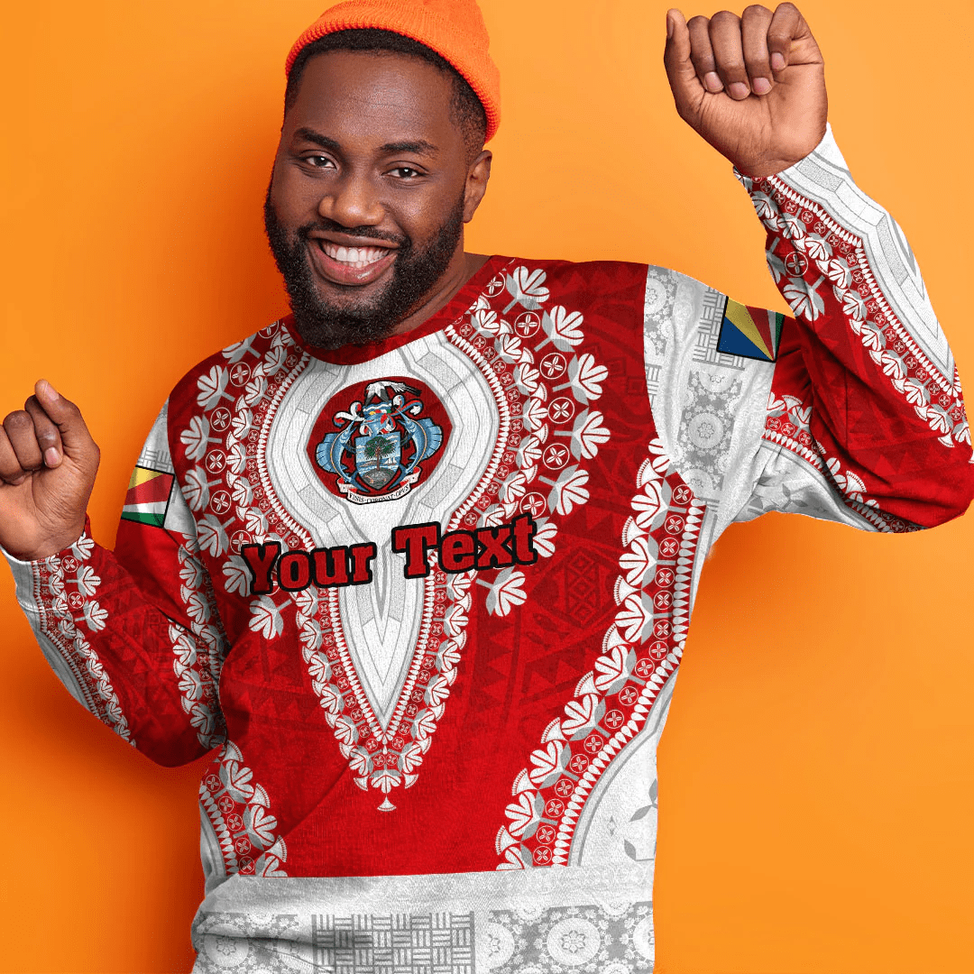 Africa Clothing Seychelles Sweatshirt Vintage African Dashiki
