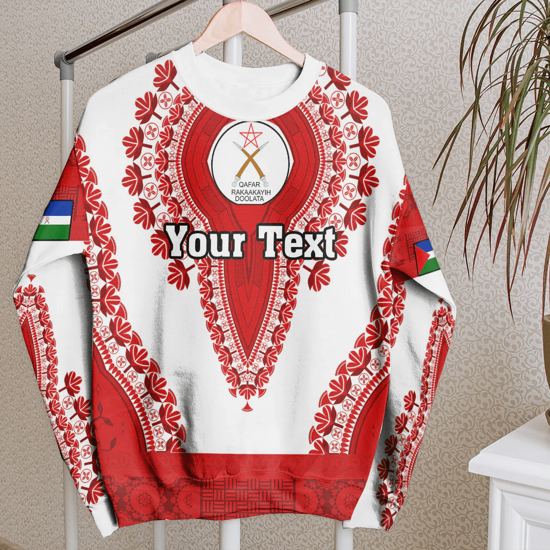 Africa Clothing Afar White Version Ethiopia National Regional State Sweatshirt Vintage African Dashiki