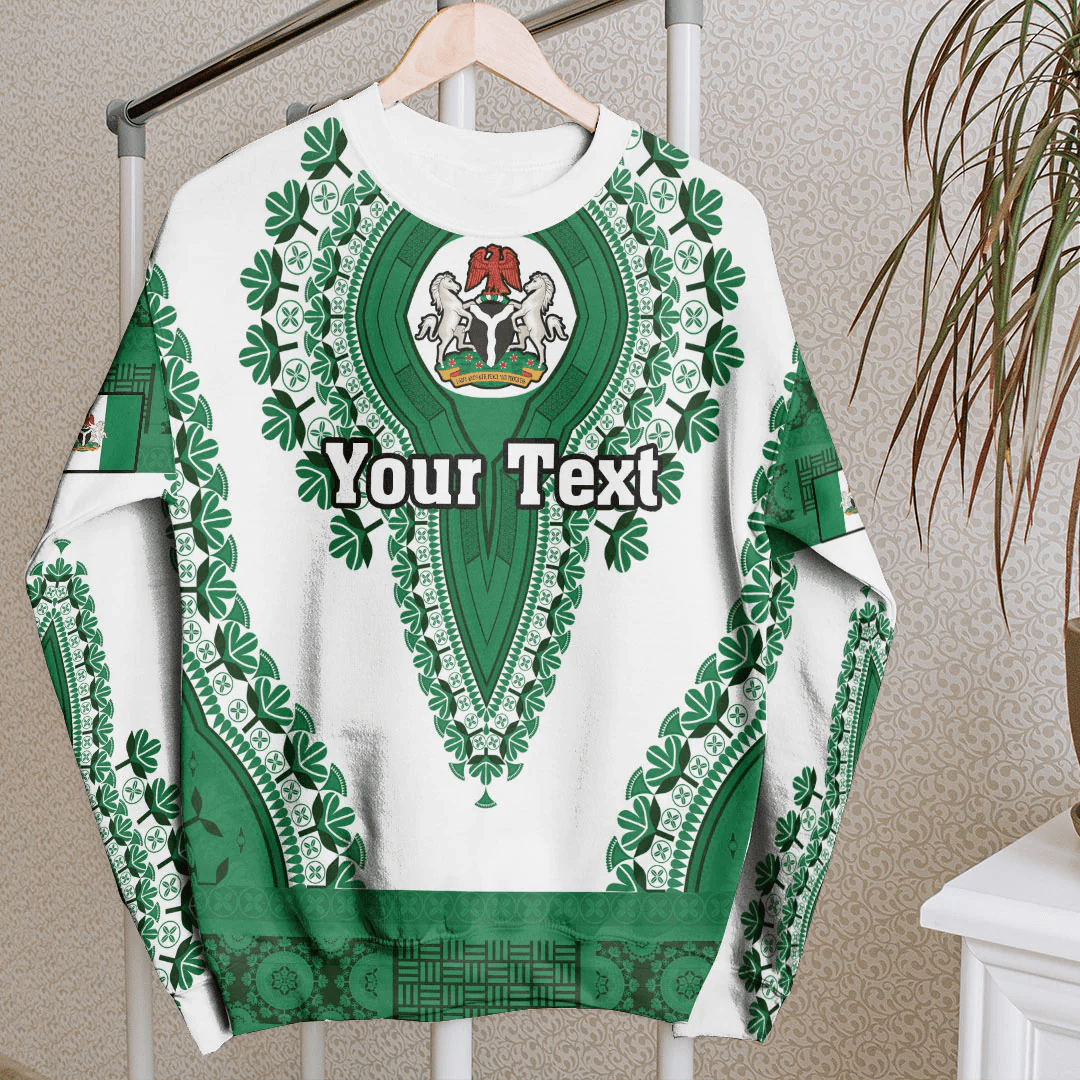 Africa Clothing Nigeria White Version Sweatshirt Vintage African Dashiki