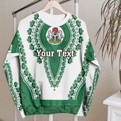 Africa Clothing Nigeria White Version Sweatshirt Vintage African Dashiki