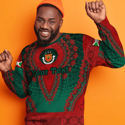 Africa Clothing Burundi Sweatshirt Vintage African Dashiki