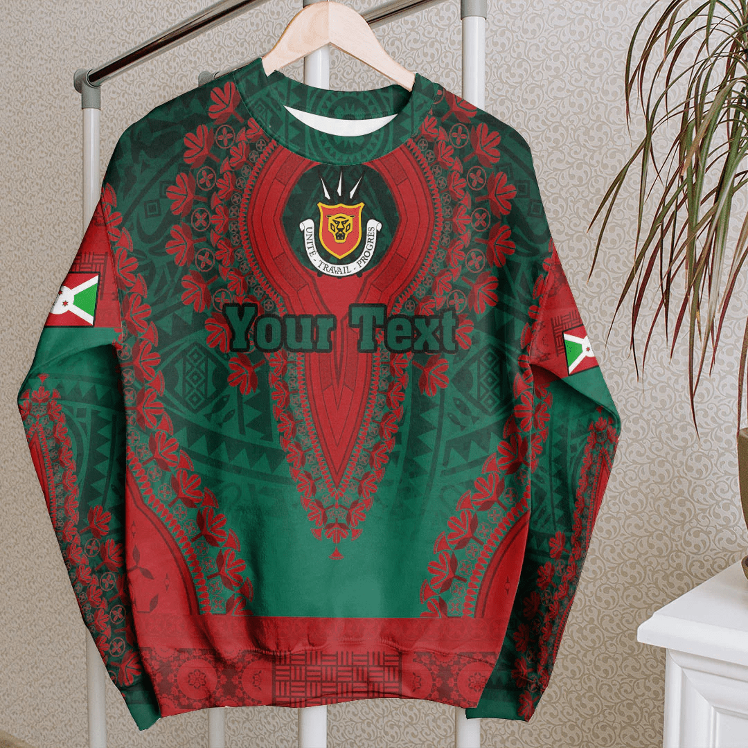 Africa Clothing Burundi Sweatshirt Vintage African Dashiki