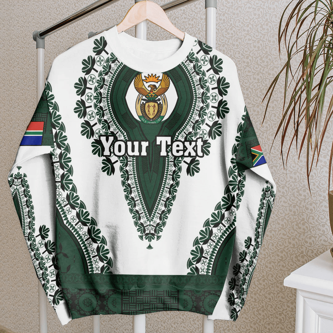Africa Clothing South Africa White Version Sweatshirt Vintage African Dashiki