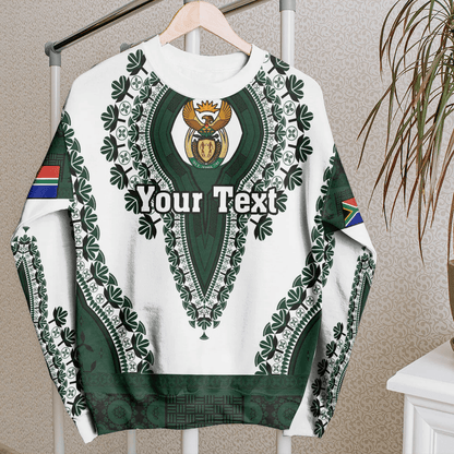 Africa Clothing South Africa White Version Sweatshirt Vintage African Dashiki