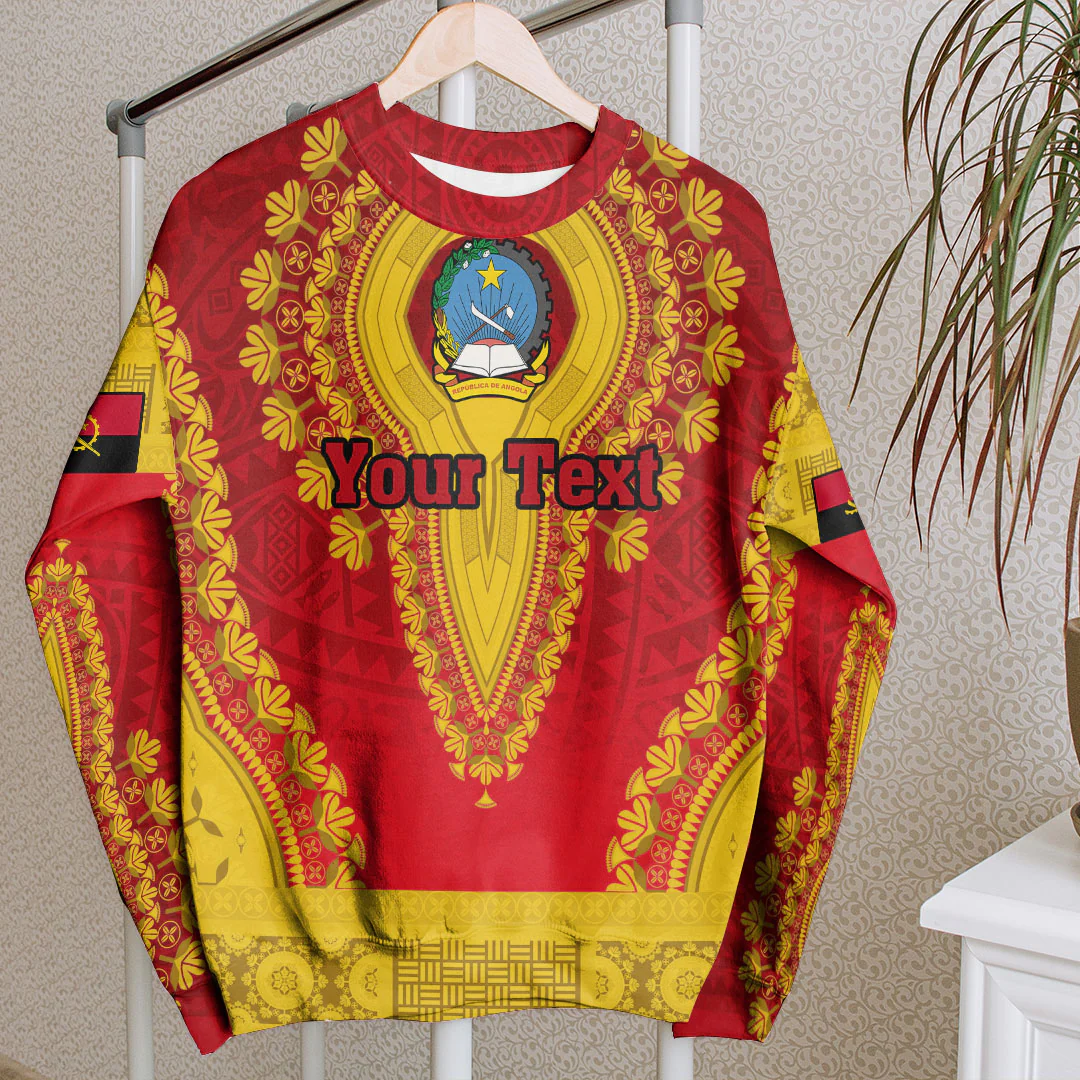Africa Clothing Angola Sweatshirt Vintage African Dashiki