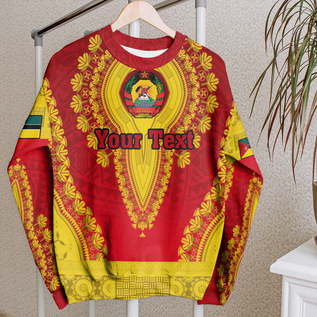 Africa Clothing Mozambique Sweatshirt Vintage African Dashiki