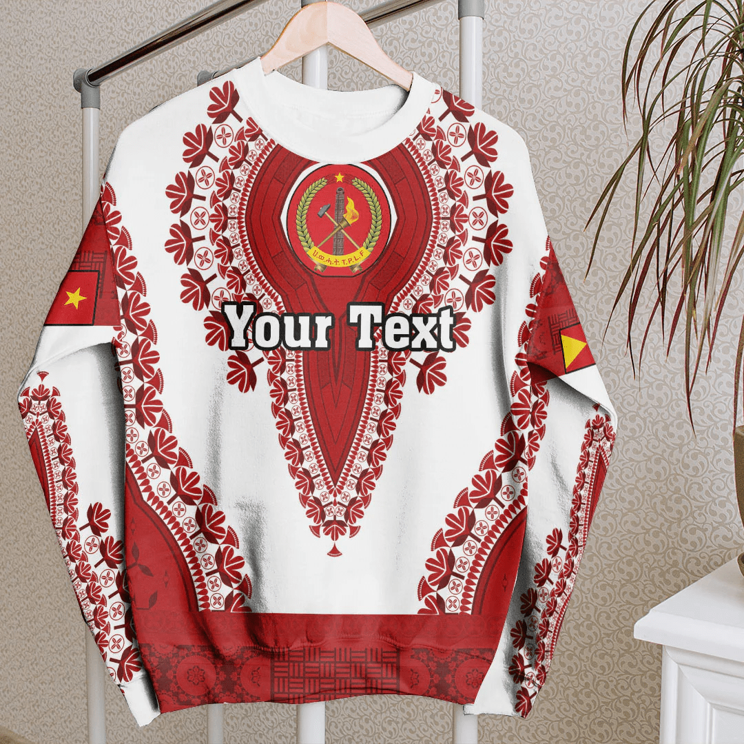 Africa Clothing Tigray White Version Ethiopia National Regional States Sweatshirt Vintage African Dashiki