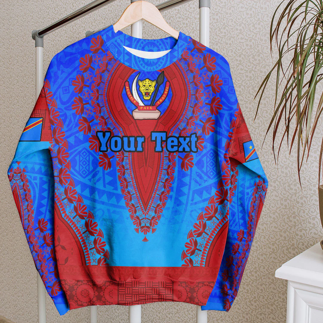 Africa Clothing Democratic Republic Of The Congo Sweatshirt Vintage African Dashiki