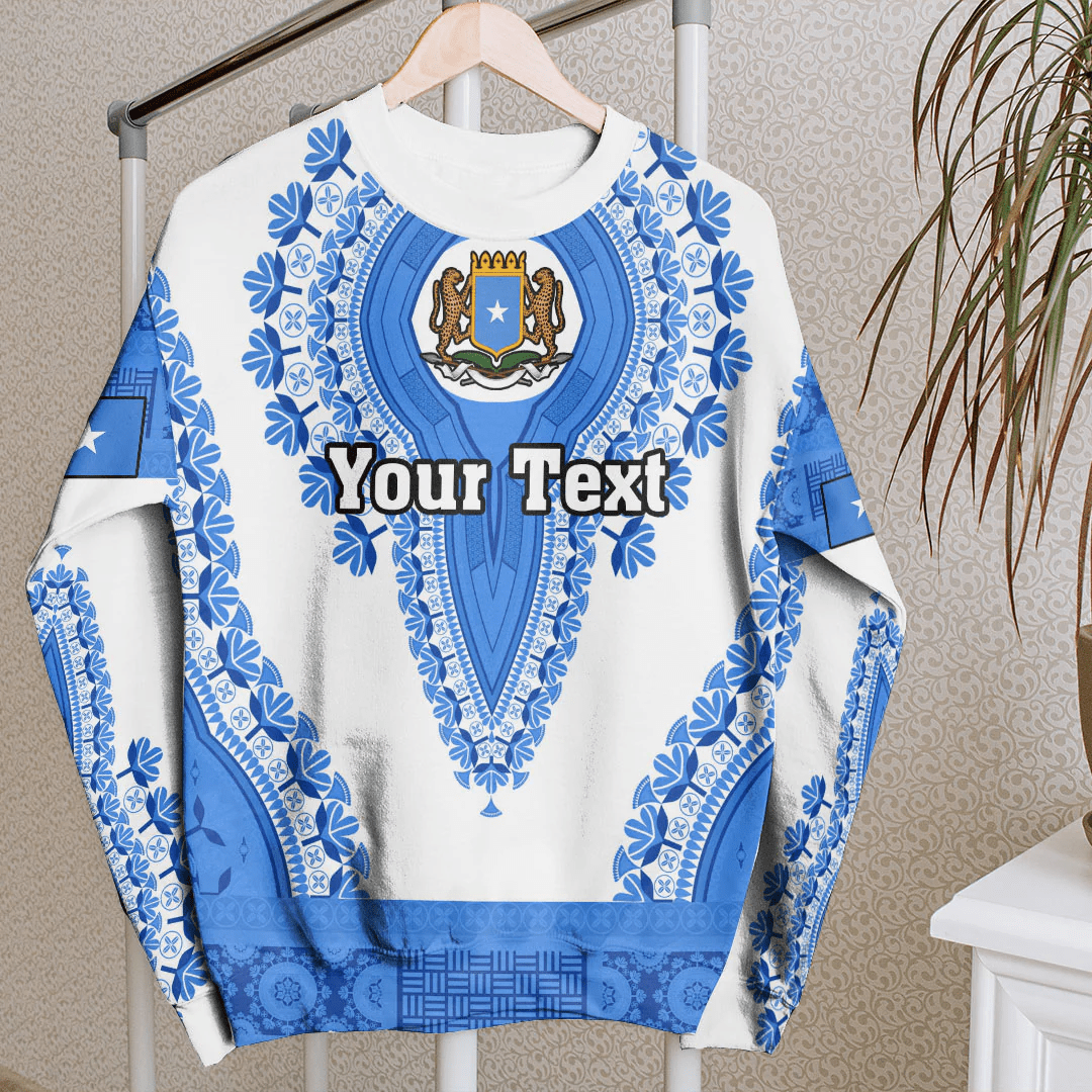 Africa Clothing Somalia White Version Sweatshirt Vintage African Dashiki