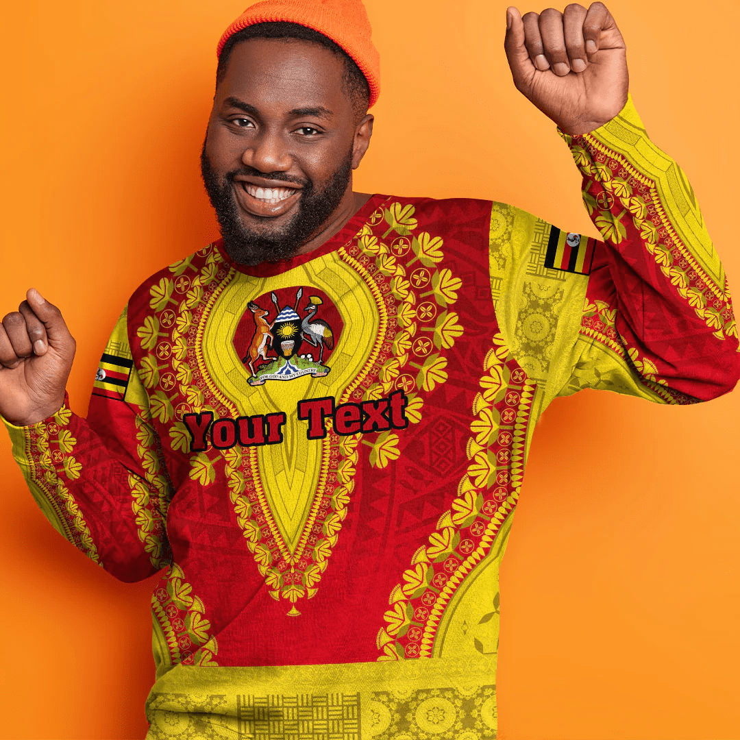 Africa Clothing Uganda Sweatshirt Vintage African Dashiki