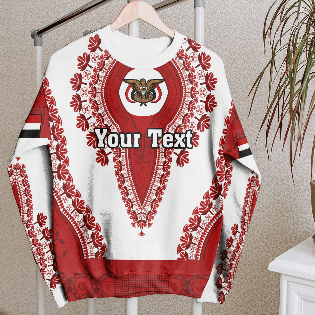 Africa Clothing Yemen White Version Sweatshirt Vintage African Dashiki