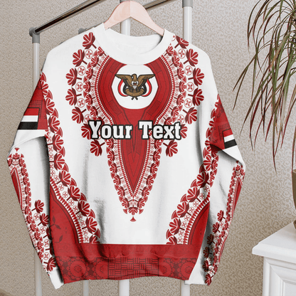Africa Clothing Yemen White Version Sweatshirt Vintage African Dashiki