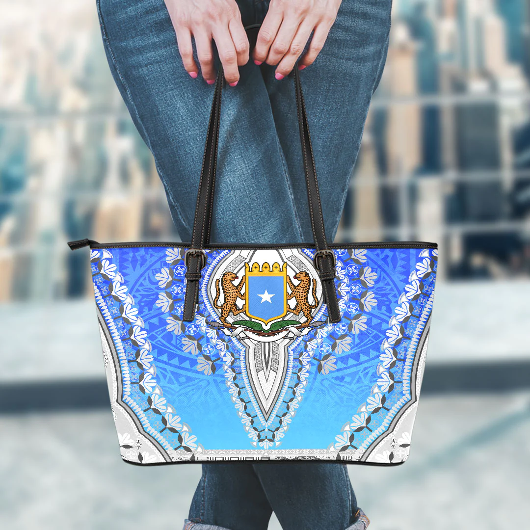 Africa Bag Somalia Leather Tote Bag Vintage African Dashiki