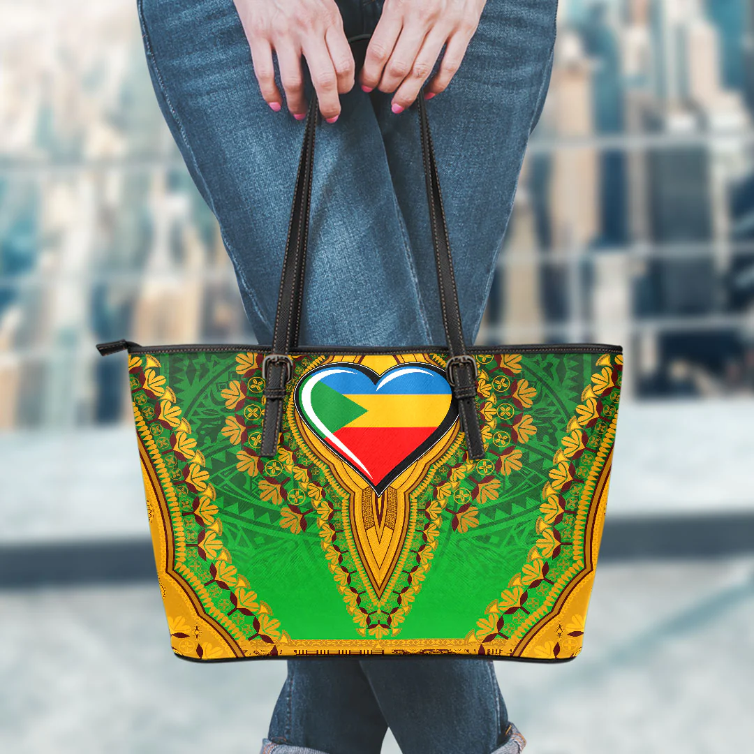 Africa Bag Red Sea Afar Democratic Organisation Leather Tote Bag Vintage African Dashiki