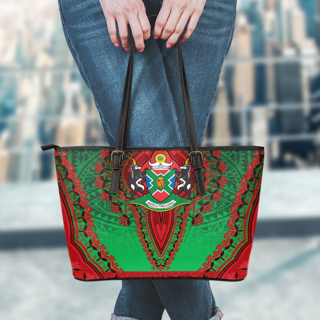 Africa Bag North West Region Of South Africa Leather Tote Bag Vintage African Dashiki