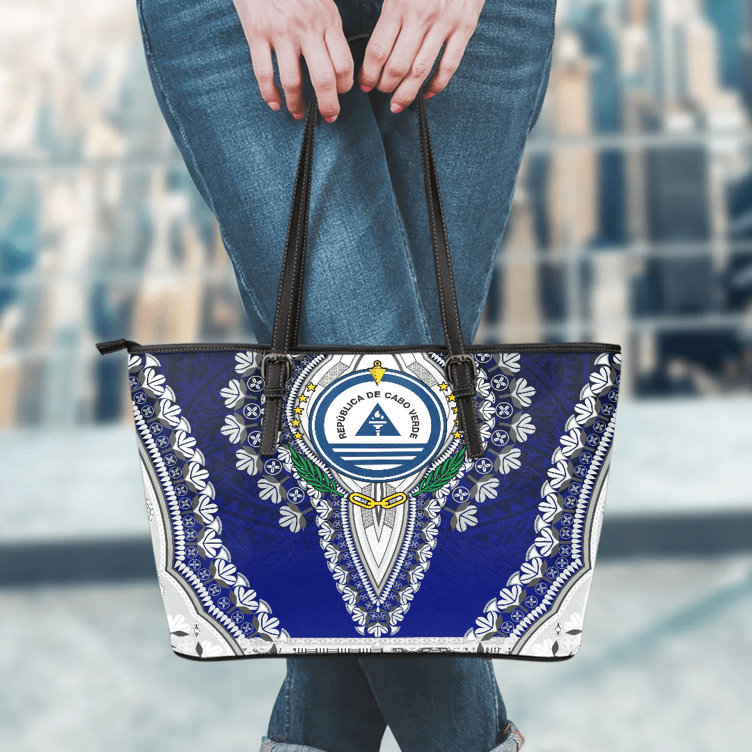 Africa Bag Cape Verde Leather Tote Bag Vintage African Dashiki