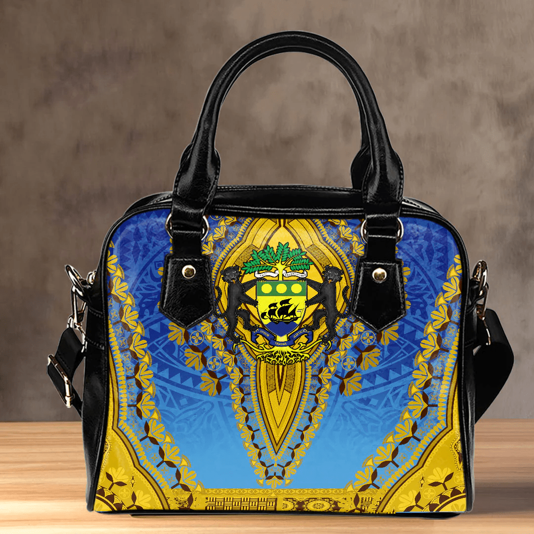 Africa Bag Gabon Blue Version Shoulder Handbag Vintage African Dashiki