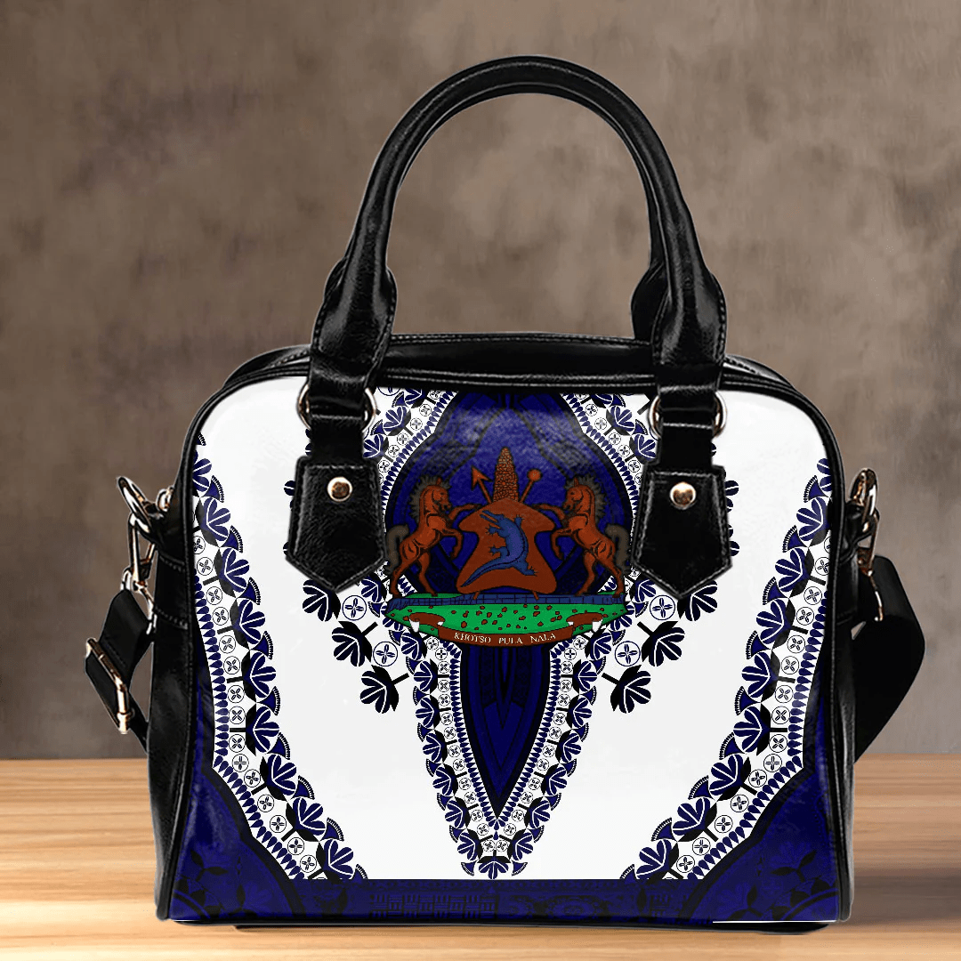 Africa Bag Lesotho White Version Shoulder Handbag Vintage African Dashiki