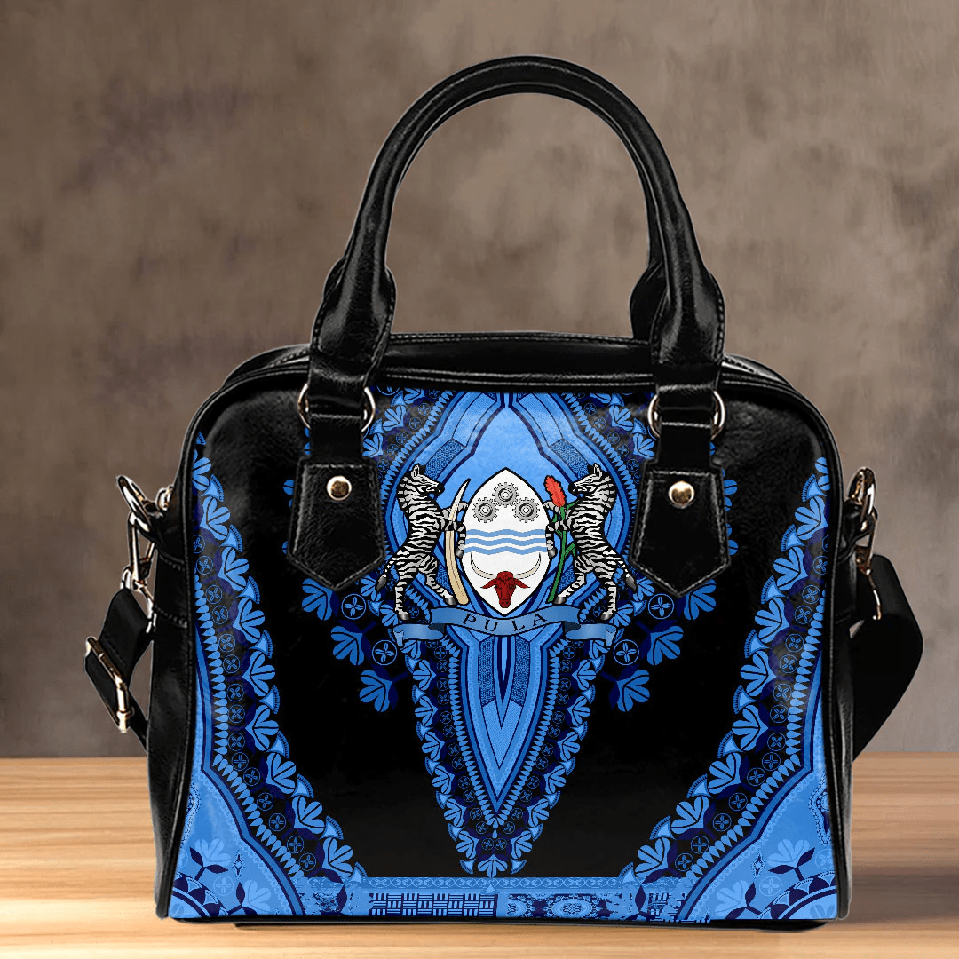 Africa Bag Botswana Black Version Shoulder Handbag Vintage African Dashiki