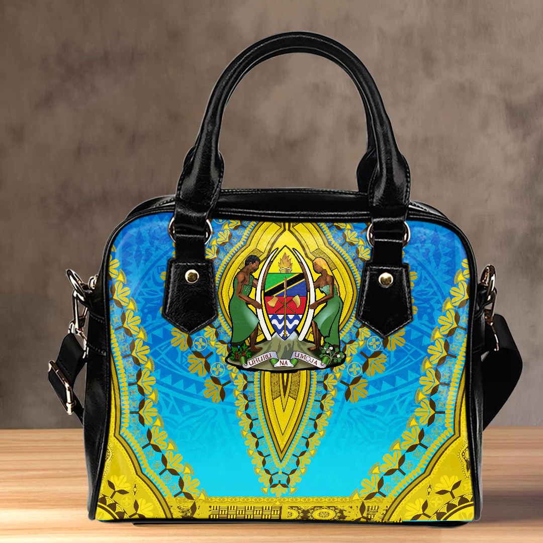 Africa Bag Tanzania Blue Version Shoulder Handbag Vintage African Dashiki