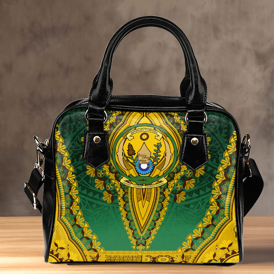 Africa Bag Rwanda Green Version Shoulder Handbag Vintage African Dashiki