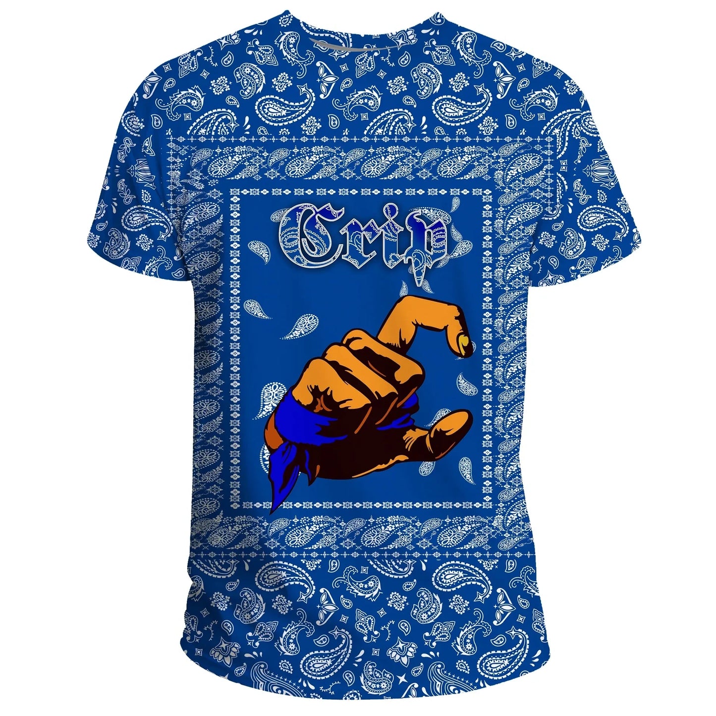 Crips Girl T-Shirt Blue Bandana Unisex Shirt